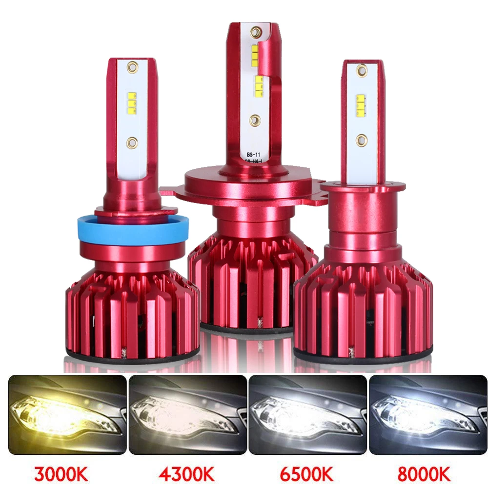 Hitwh ZES светодиодный лампы H7 светодиодный светильник H4 H1 H11 9006 9005 HB3 HB4 100W 12000LM 6500K 4300K 5000K 8000K 12V 24V Автомобильная Противо-Туманная светильник лампочка