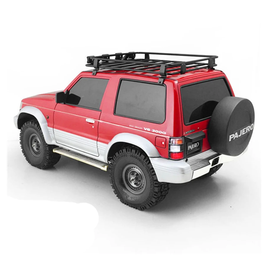 Багажник на крышу Tamiya CC01 PAJERO двухдверный металлический багажник для игрушек