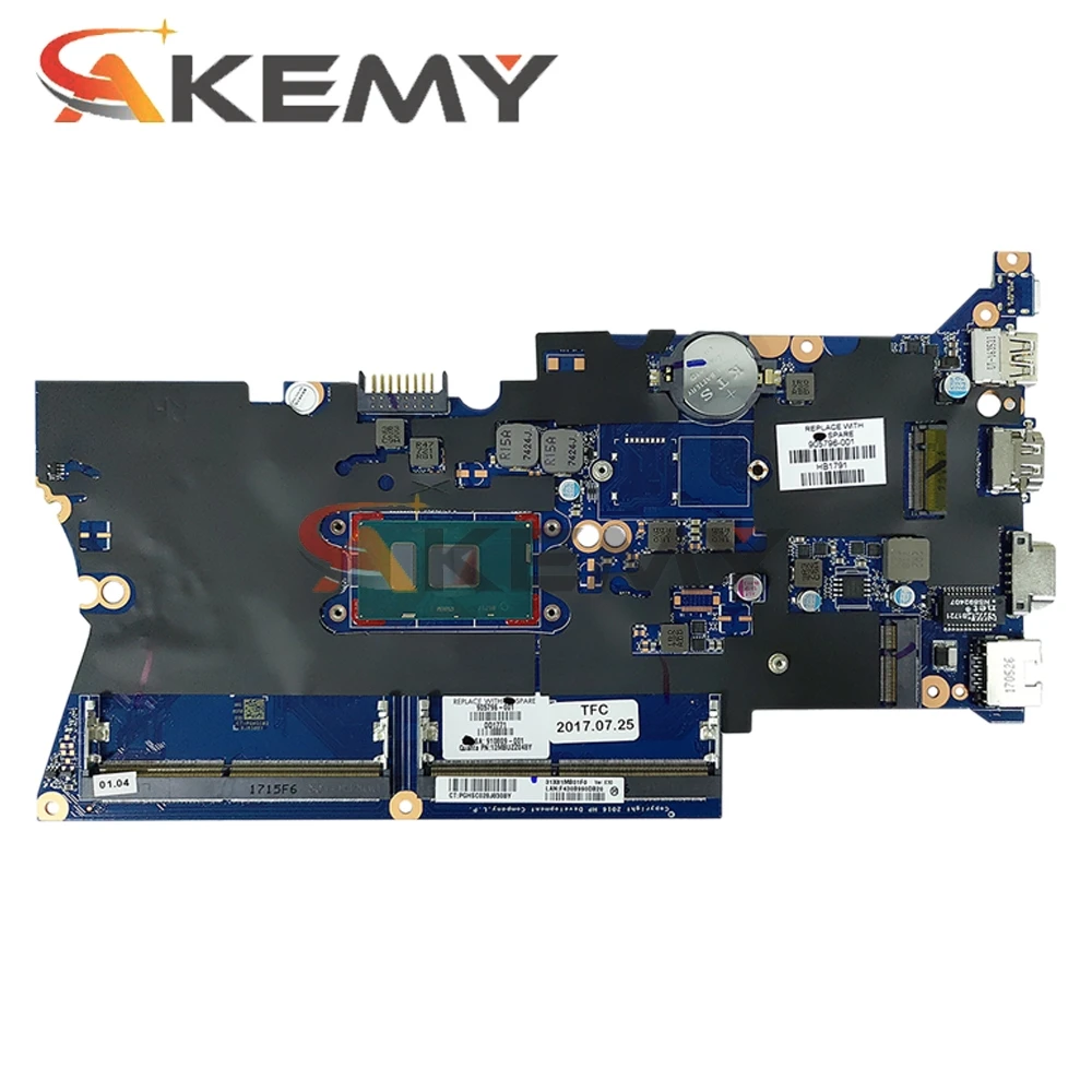 Billig DA0X81MB6E0 905797-601 905797-001 Für HP ProBook 430 440 G4 Laptop Motherboard CPU I7 7500U DDR4 100% Test Arbeit
