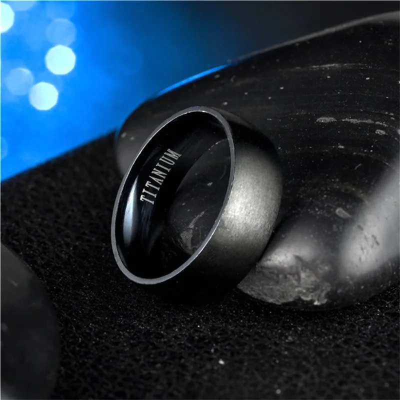 Кольцо мужское черное новинка 2018 GUN из 100% титан-карбида ювелирные изделия для мужчин на свадьбу, классический подарок для парня.