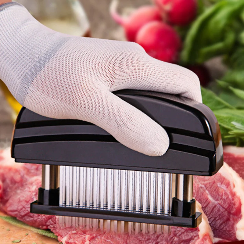 

1Pcs 48 Blades Needle Meat Tenderizer Stainless Steel Knife Beaf Steak Mallet Hammer Pounder Cooking Tools