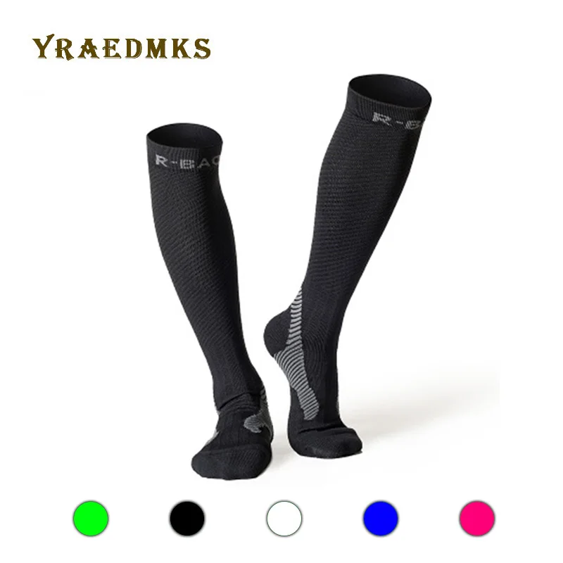 

Running Compression Stockings Men Women Professional High Quality Marathon Night Run Sports Socks Breathable Cycling Socks