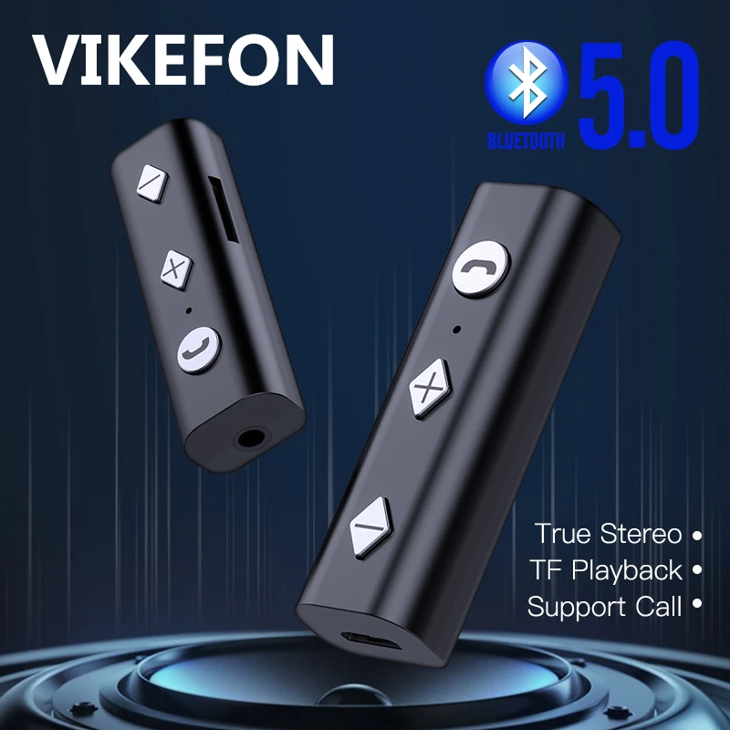 Bluetooth 5 0 Аудио приемник стерео музыка автомобильный беспроводной адаптер 3 мм AUX TF