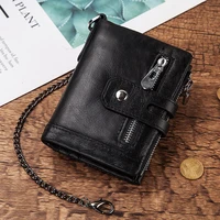 100 genuine leather men wallets card holder real cowhide wallets for man short black walet portefeuille homme