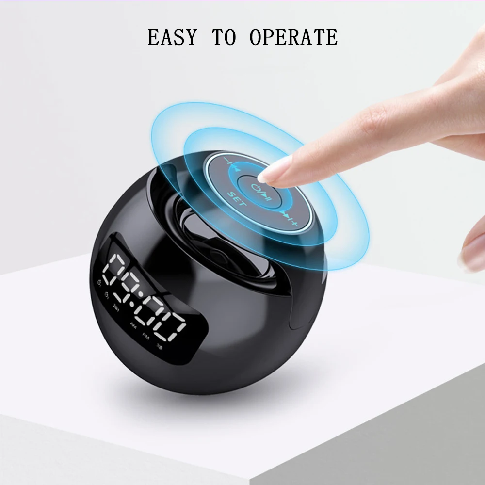 Новый Умный Будильник СВЕТОДИОДНЫЕ цифровые часы Bluetooth-совместимый динамик