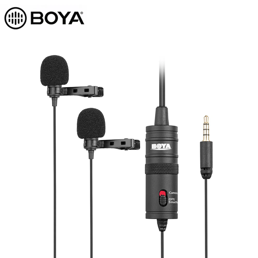 BOYA Mini BY M1 M1DM нажимный петличный Аудио Микрофон 3 5 мм воротник конденсаторный