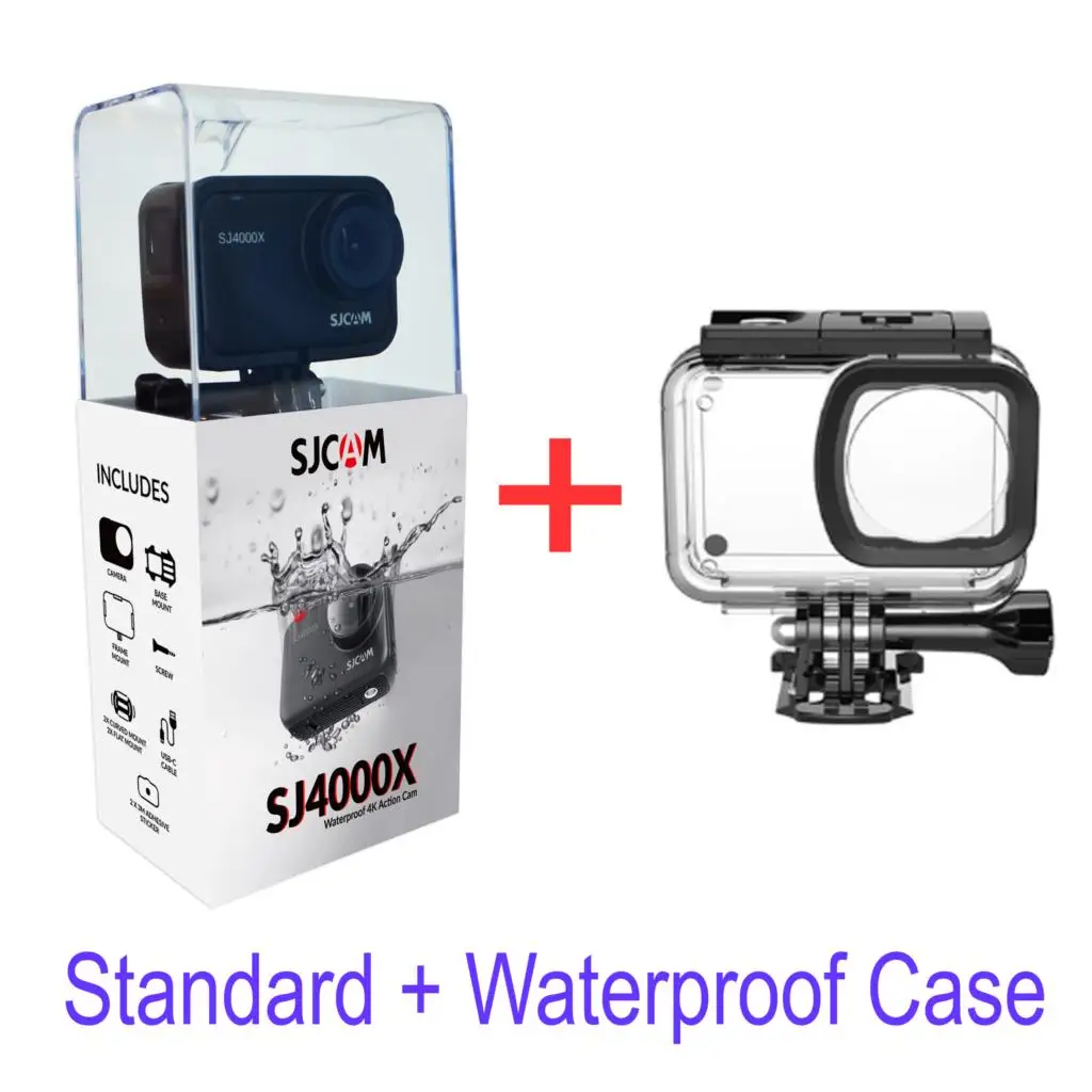SJCAM SJ4000x гироскоп 4K24FPS WiFi Удаленная Экшн-камера Novatek NT96660 2,3" сенсорный экран 10 м корпус Водонепроницаемая спортивная видеокамера - Цвет: Add Waterproof Case
