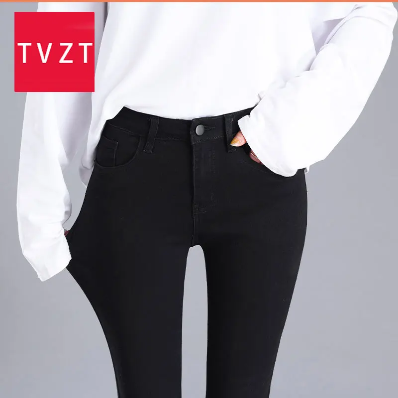 

TVZT 2020 Summer New High Waist Jeans Female Hot Cowboy Denim Pants Ladies Fashional Oversize Jean Trousers Casual Cowboy Pants