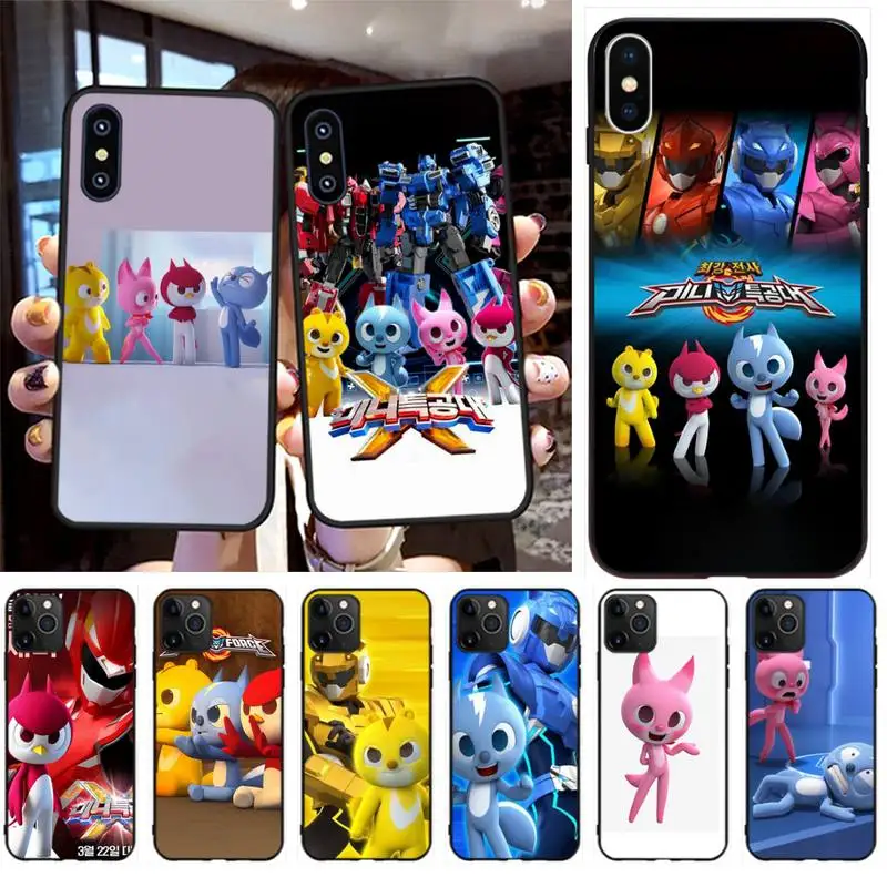 HPCHCJHM MINI FORCE X Черный Мягкий чехол из ТПУ для телефона iPhone 11 pro XS MAX 8 7 6 6S Plus 5S SE 2020 XR