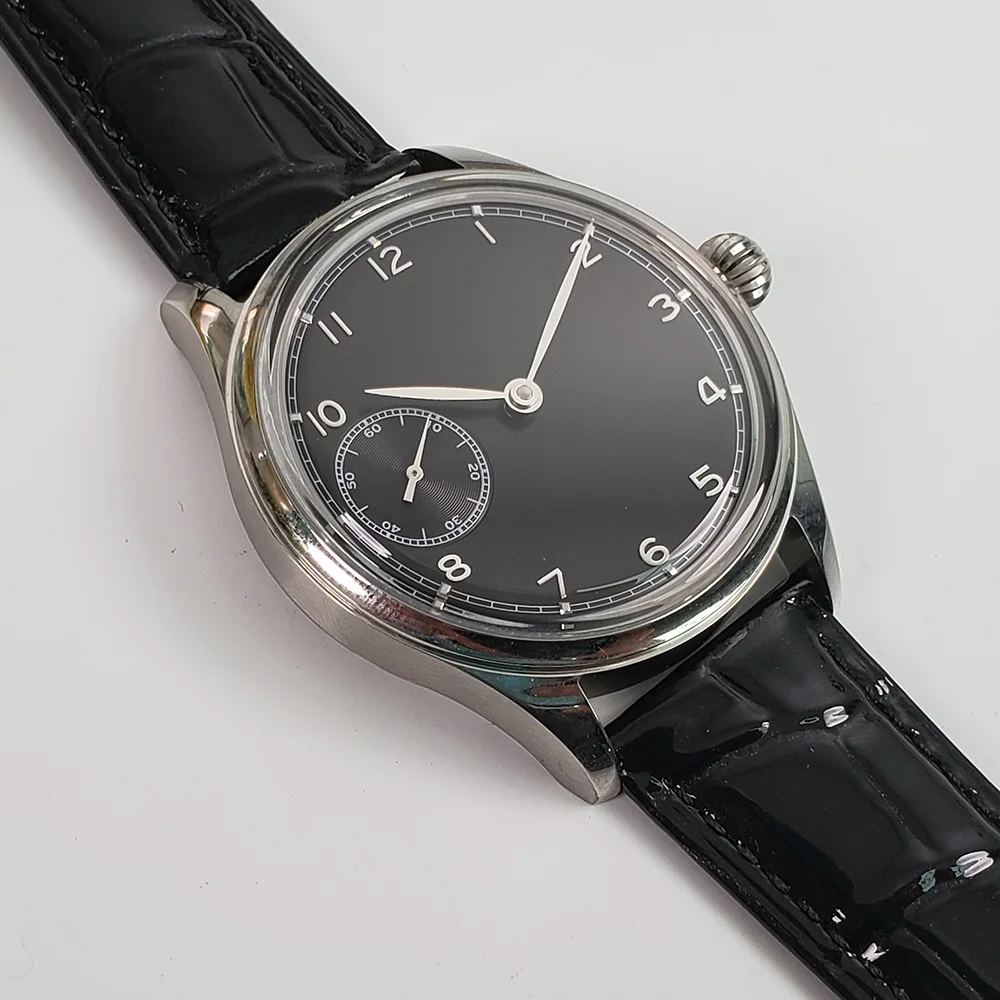 Мужские механические часы с ручным передвижением идеальная перспектива задняя