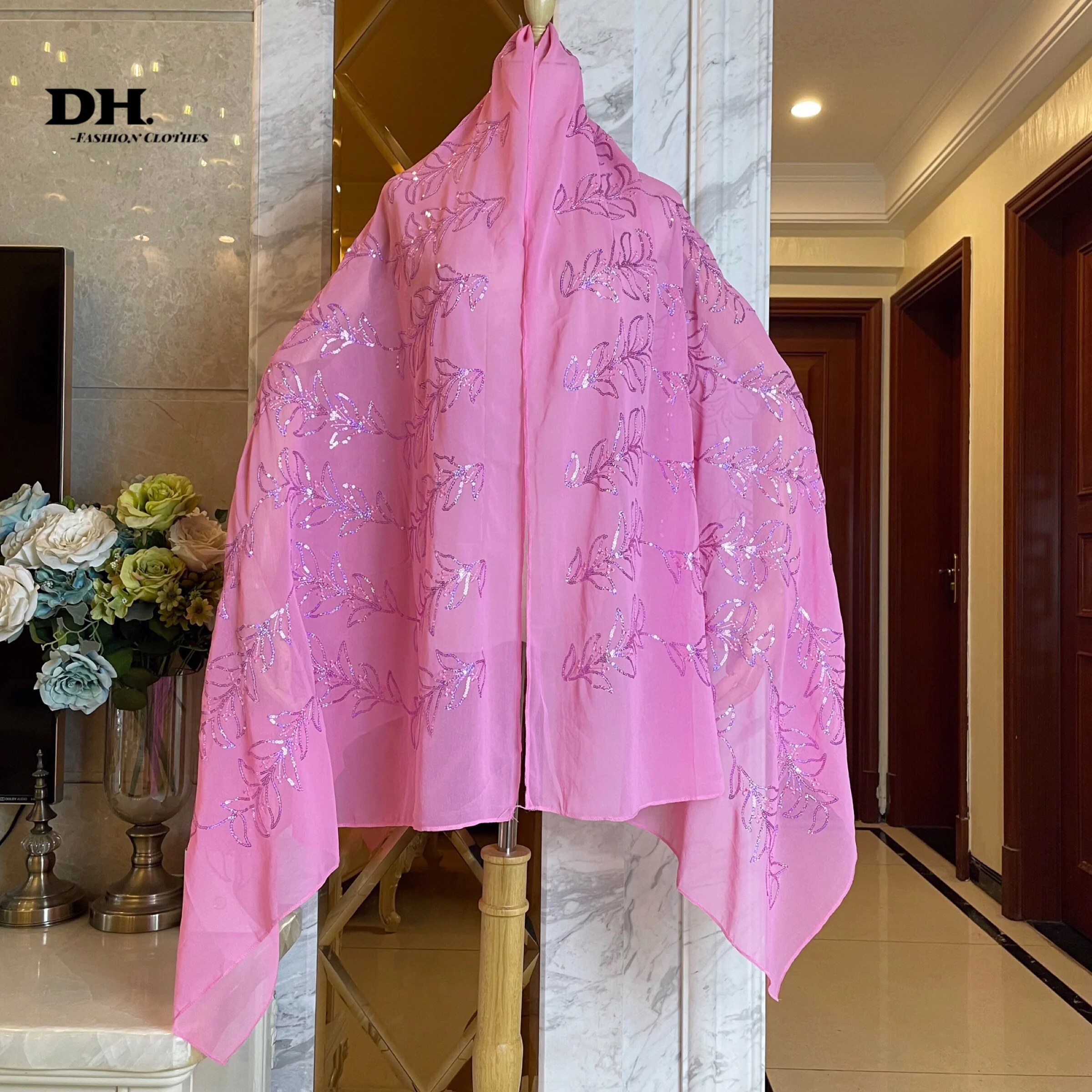 Новая модель Высококачественная мягкая шифоновая шаль длинная из пашмины