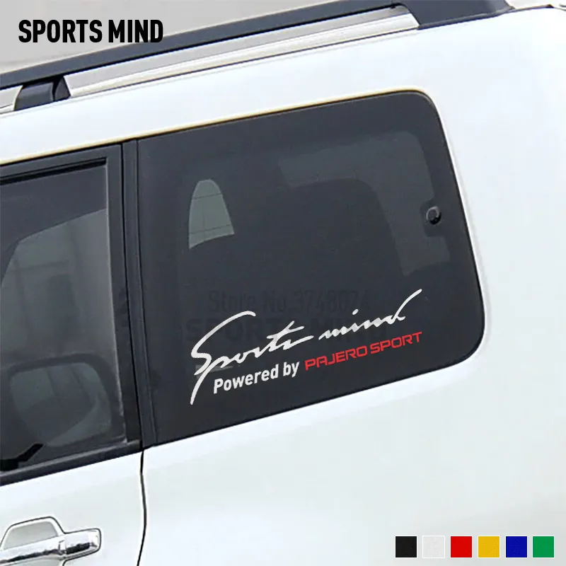 2 Pieces Sports Mind Car Sticker Decal Automobiles Styling For Mitsubishi Pajero Sport Montero Accessories | Автомобили и