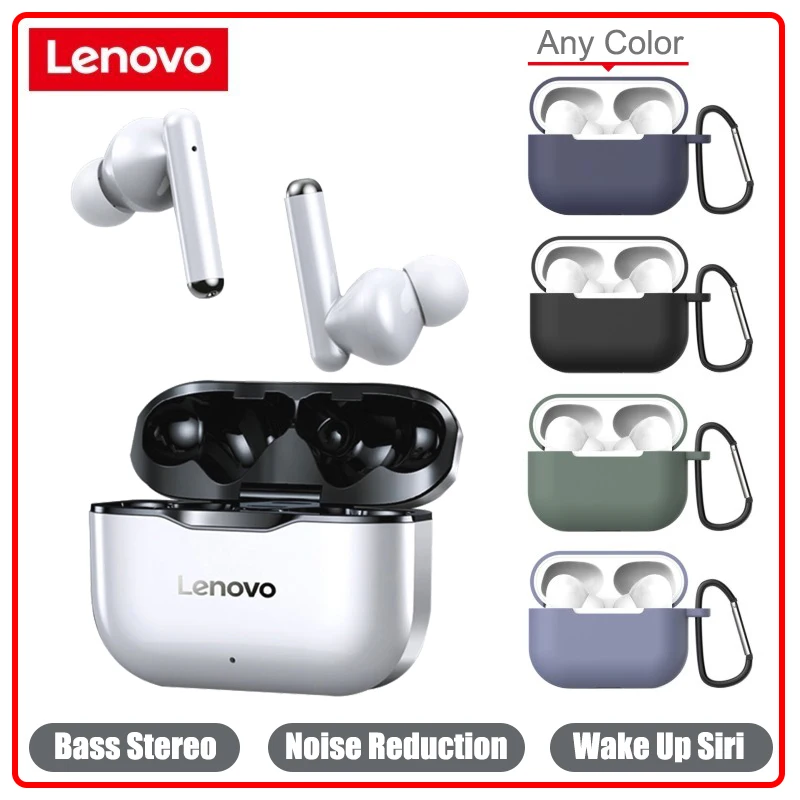 TWS наушники Lenovo LP1 Bluetooth 5 0 беспроводные 9D стерео звук шумоподавление IPX4