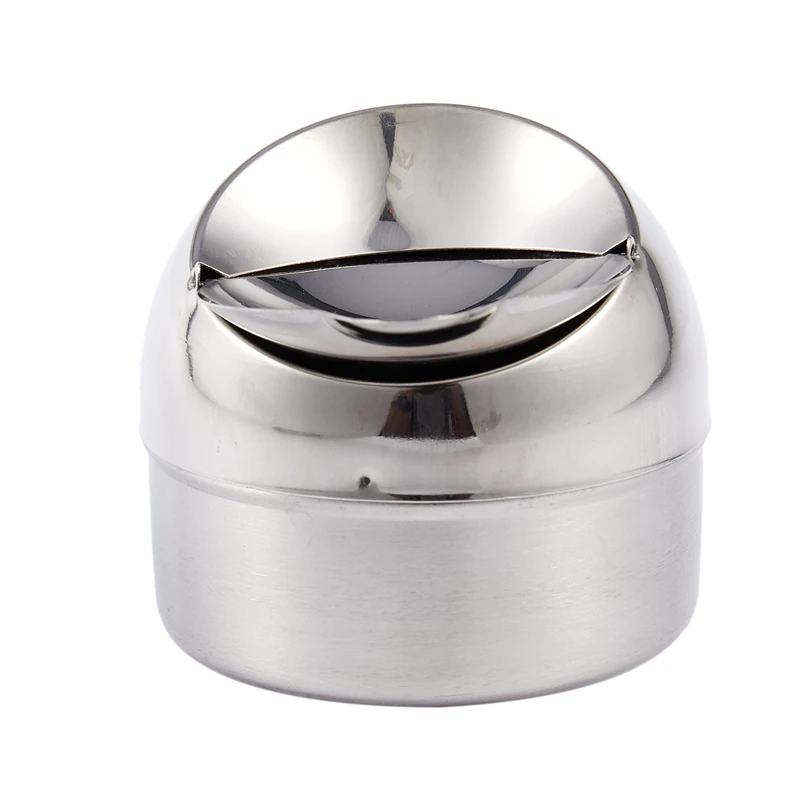 Металлический цилиндр Пепельница для сигарет и сигар Серебряный тон | Дом сад