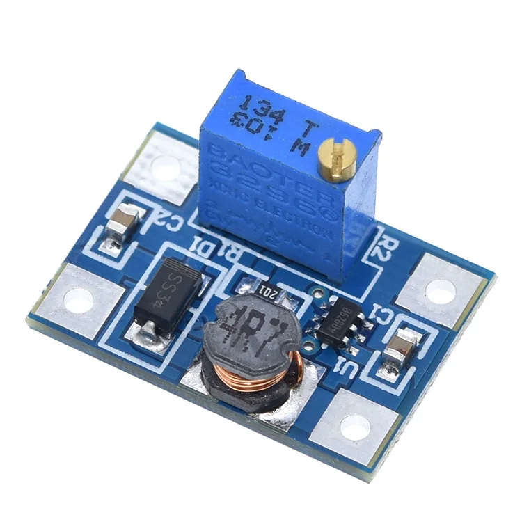 

DC-DC 2-24V to 2-28V Step Up Adjustable Power Module Step Up Boost Converter Large current 2A SX1308