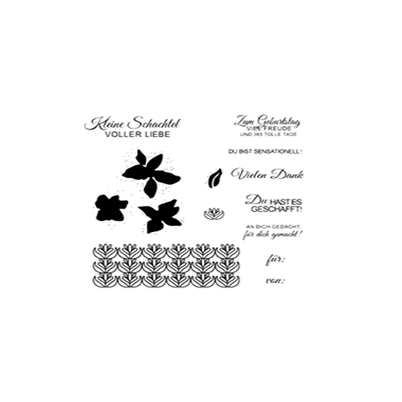 stamps Jcarter резиновые штампы и металлические режущие штампы для цветок для скрапбукинга коробка ремесло Силиконовые печати трафарет альбом карты делая лист - Цвет: stamps