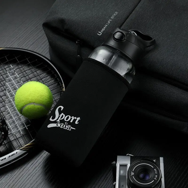 Новый дизайн стеклянной бутылки для воды дорожная посуда напитков портативная