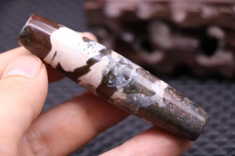 Волшебная сила Тибетский Старый Агат Фул качающийся Дракон L бусины дзи тотемная