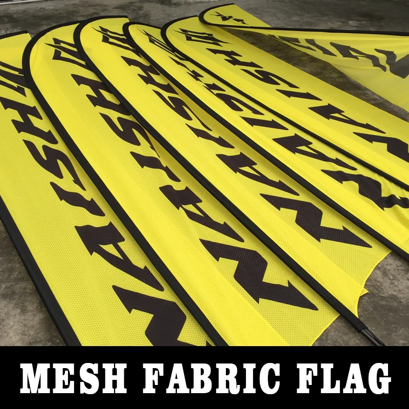 

Beach Flag Double Sided Custom Feather and Teardrop Outdoor Advertising Banner & Flags Trade Show Commercial Promotion