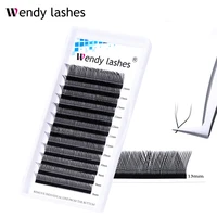 yy shape eyelashes extensions two tip lashes cd curl hand woven high quality wimpers individual eyelashes soft