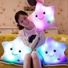 Светящаяся музыкальная подушка с пятью звездами, 7 цветов, светящаяся светодиодная Подушка, креативный подарок на день рождения, праздник, плюшевая игрушечная подушка в виде кошачьей лапы