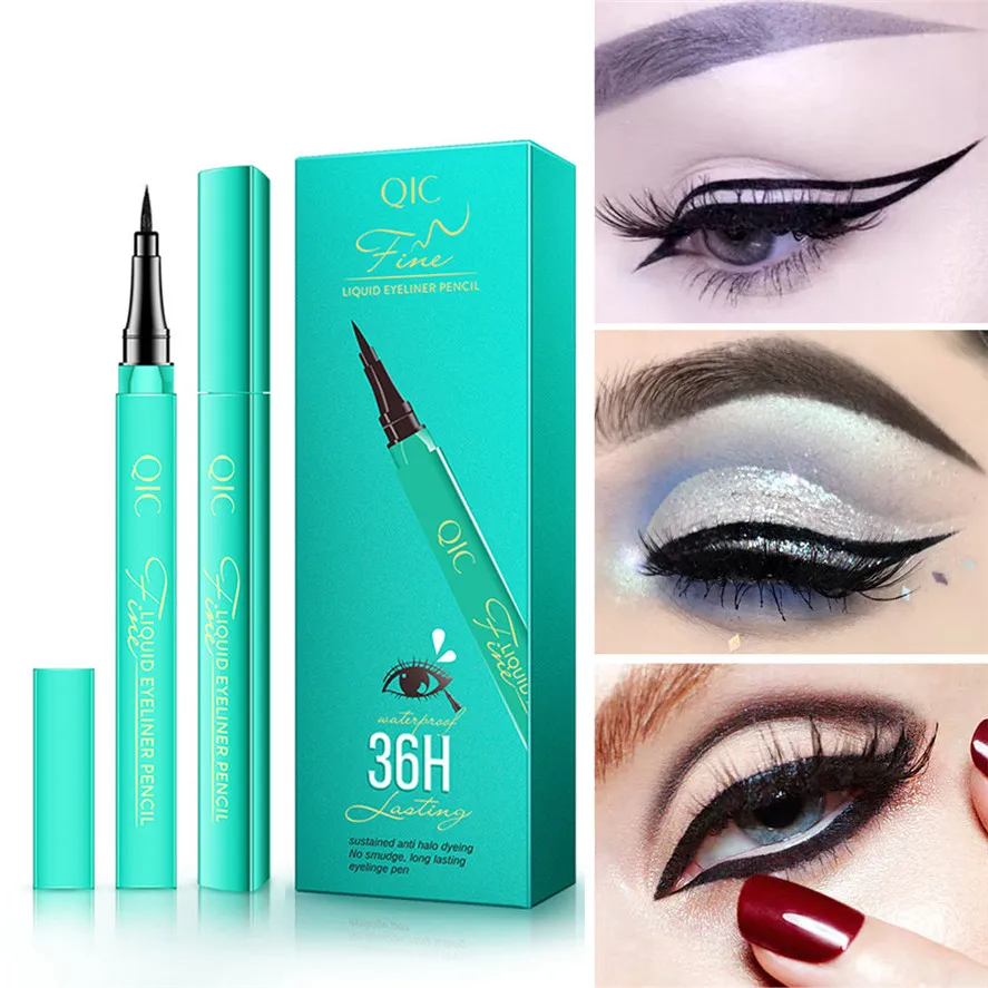 Новый прочного Водонепроницаемый 36H жидкая подводка для глаз карандаш черный