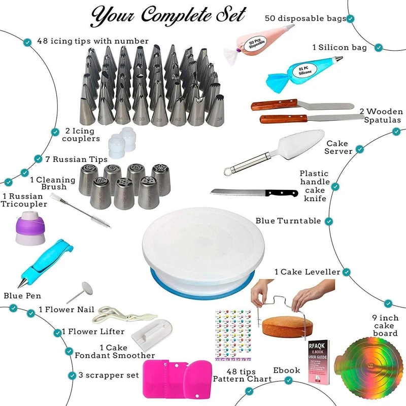 

DIY Pastry Nozzle Set Cake Stand Cake Decorating Tools Pastry Tools Pastry Tools Bakeware Bakeware Professional Pastry U1JE
