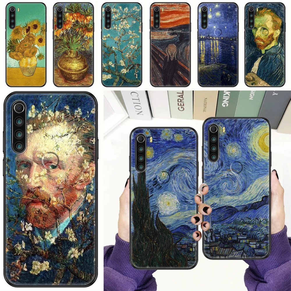 Искусство Ван Гог Звездная подсолнечника чехол для телефона Xiaomi Redmi Note 7 7A 8 8T 9 9A 9S