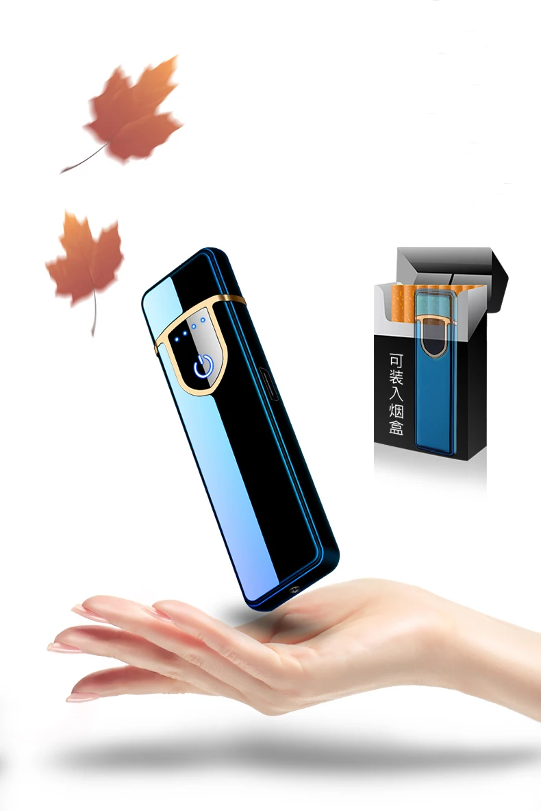 Encendedor гравировка буквы цифровой настраиваемый USB Elctronic зарядка Зажигалка сенсорный ветрозащитный Smok сигареты классический