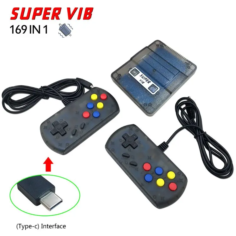 Последняя супер VIB ТВ-игра Мини ТВ игровая консоль 8 бит Ретро игровая консоль Встроенная 169 игр портативный игровой плеер подарок