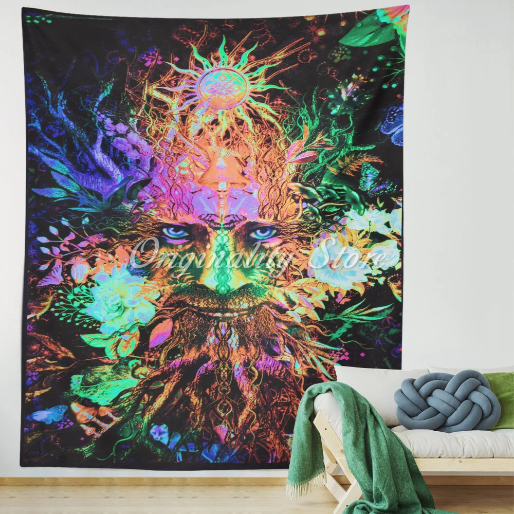 

Psychedelic Wall Tapestry Uniqued Art Nature