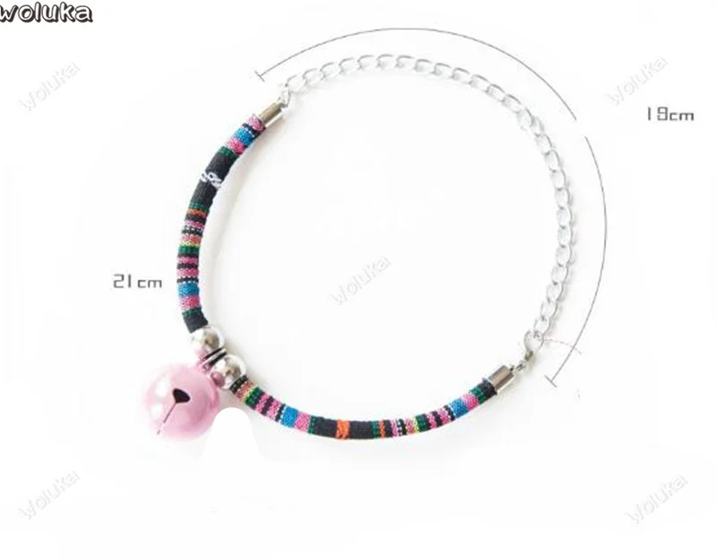 Собачий ошейник в этническом стиле кольцо-колокольчик для маленькой собаки