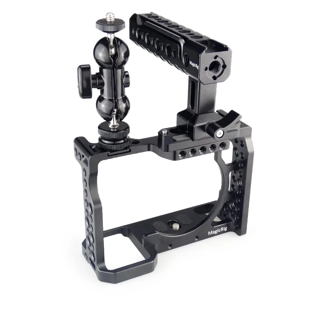 MAGICRIG DSLR камера клетка с ручкой NATO и шаровой головкой для sony A7II/A7III/A7SII/A7M3/A7RII/A7RIII камера комплект расширения