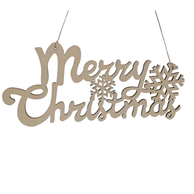 

Деревянный вырез с надписью на Рождество, подвесные знаки, украшение для дома