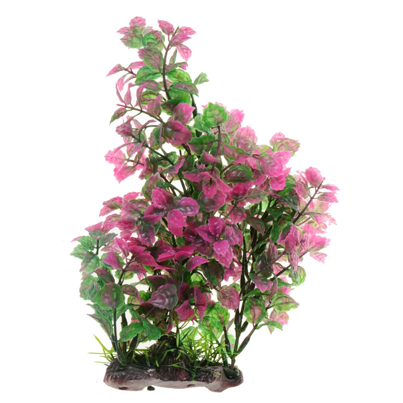 Саим искусственные пластмассовые растения Украшение для аквариума фиолетовые