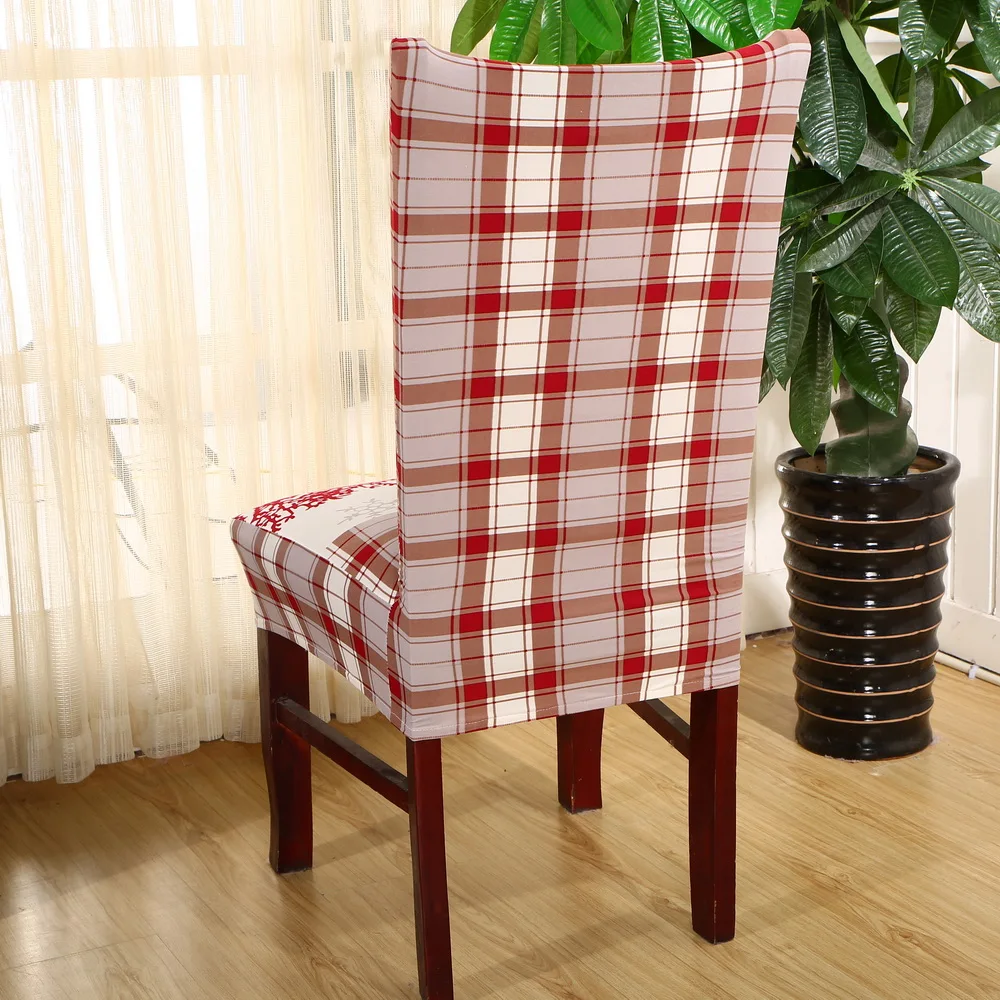 2019 Christmas Decor Dining Room Chair Cover Universal Size Covers Seat Slipcovers Washable Removable Stretch | Дом и сад