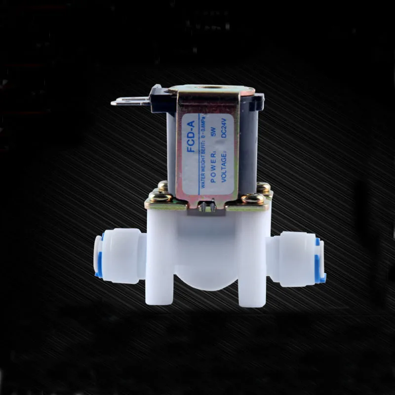 Электрический пластиковый Соленоидный клапан на входе воды постоянный ток 24 В 1/4