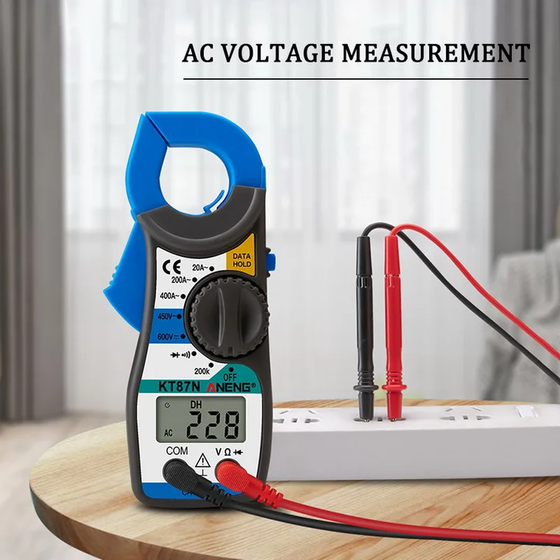 Цифровой мультиметр Токоизмерительные клещи Тестер Напряжения постоянного и