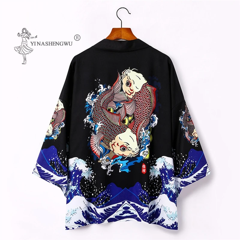 Кардиган свободного покроя для мужчин и женщин рубашка в стиле Харадзюку