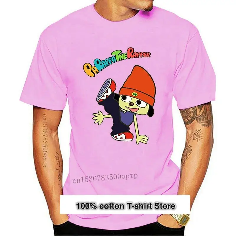 

Camiseta de manga corta para hombre y mujer, ropa de Parappa, rapero, ajustada, nueva