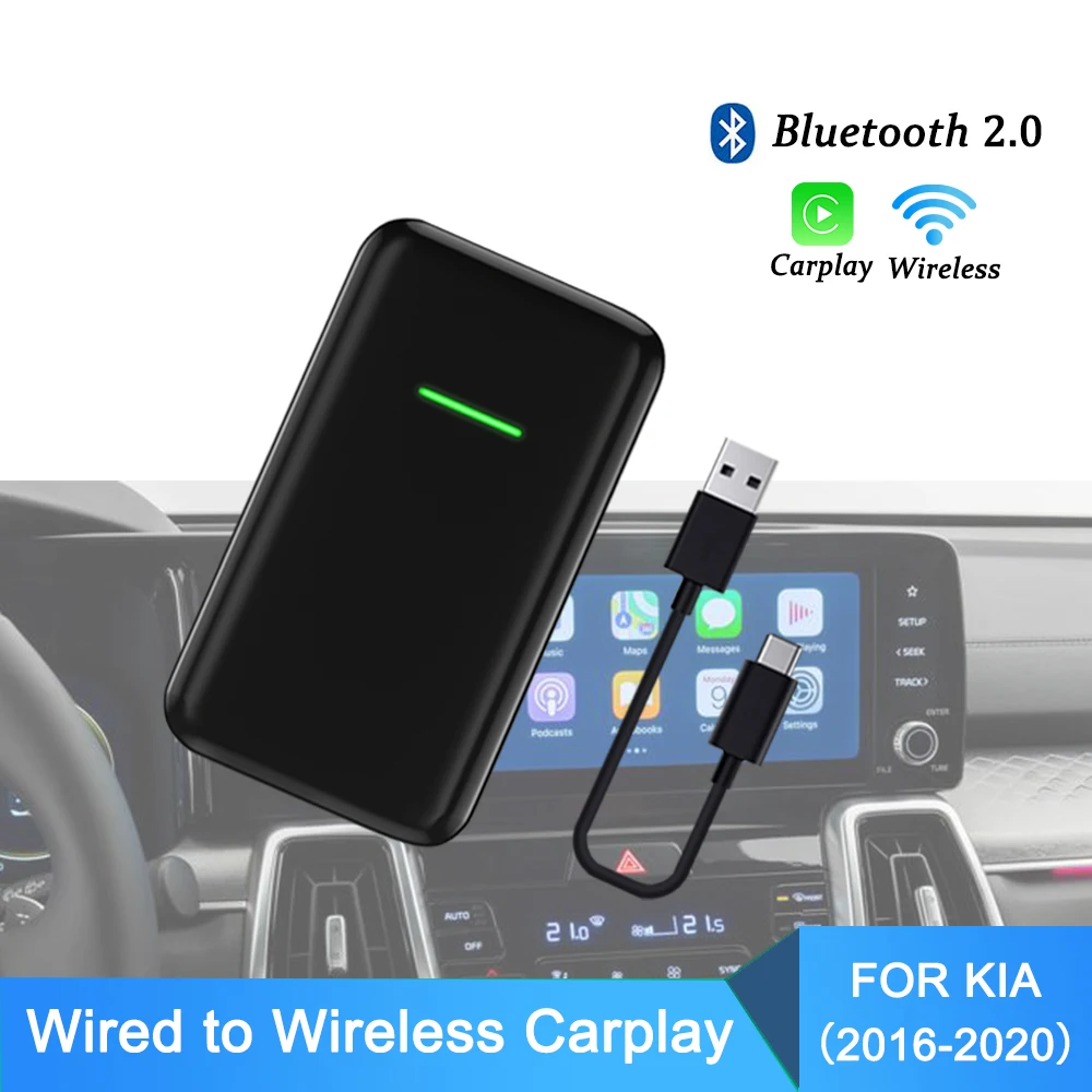 Беспроводной ключ Apple Carplay новая версия 2 0 для KIA Cadenza Forte Niro Rio Stinger K900 проводная