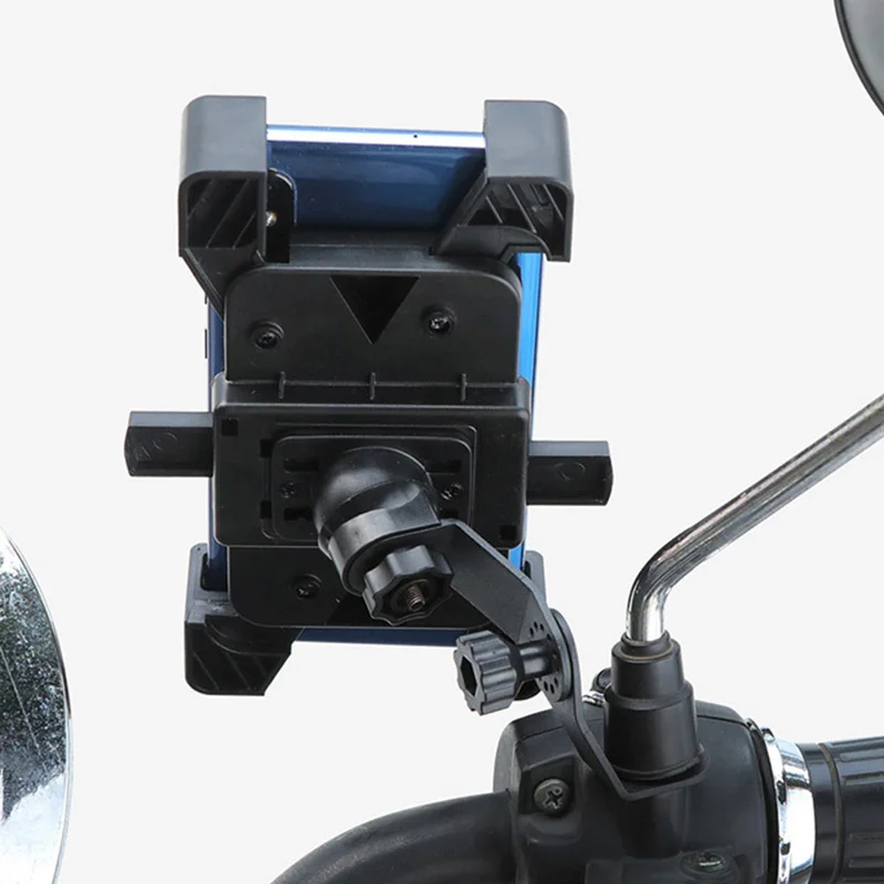 

Bicycle Mobile Phone Holder Motorcycle Shockproof Phone Navigation Bracket Stand EDF88