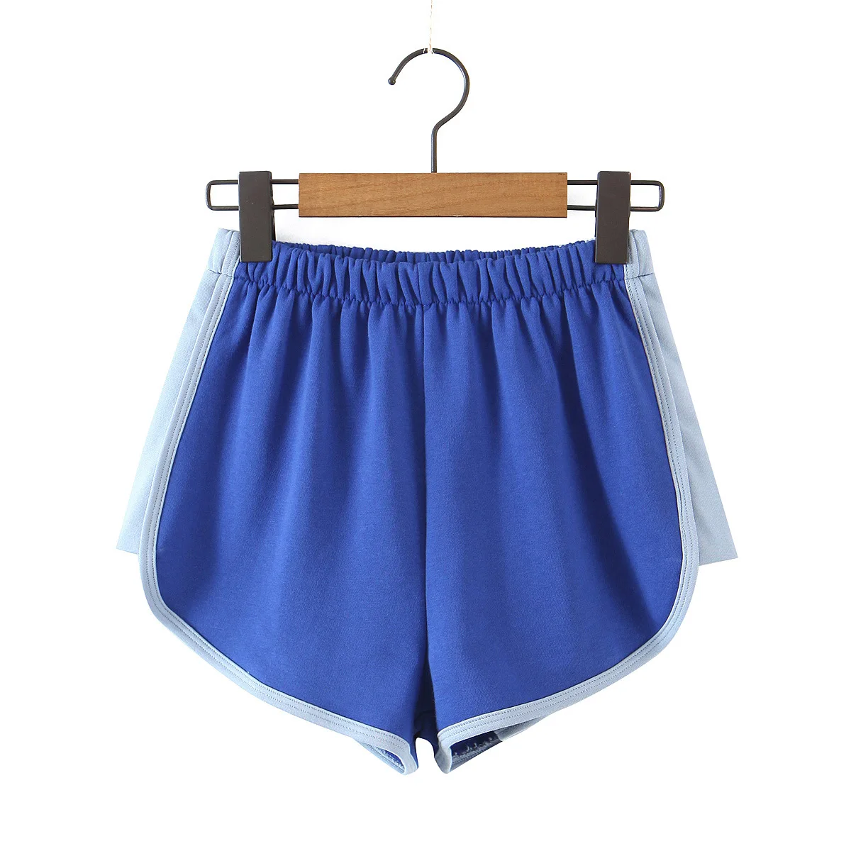 

Summer Women's Fashion Casual Loose Elastic Waist Running Pants Sports Fitness Patchwork Shorts