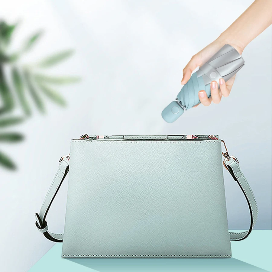 Зонт ZUODU для женщин с УФ-защитой автоматический мини карманный маленький