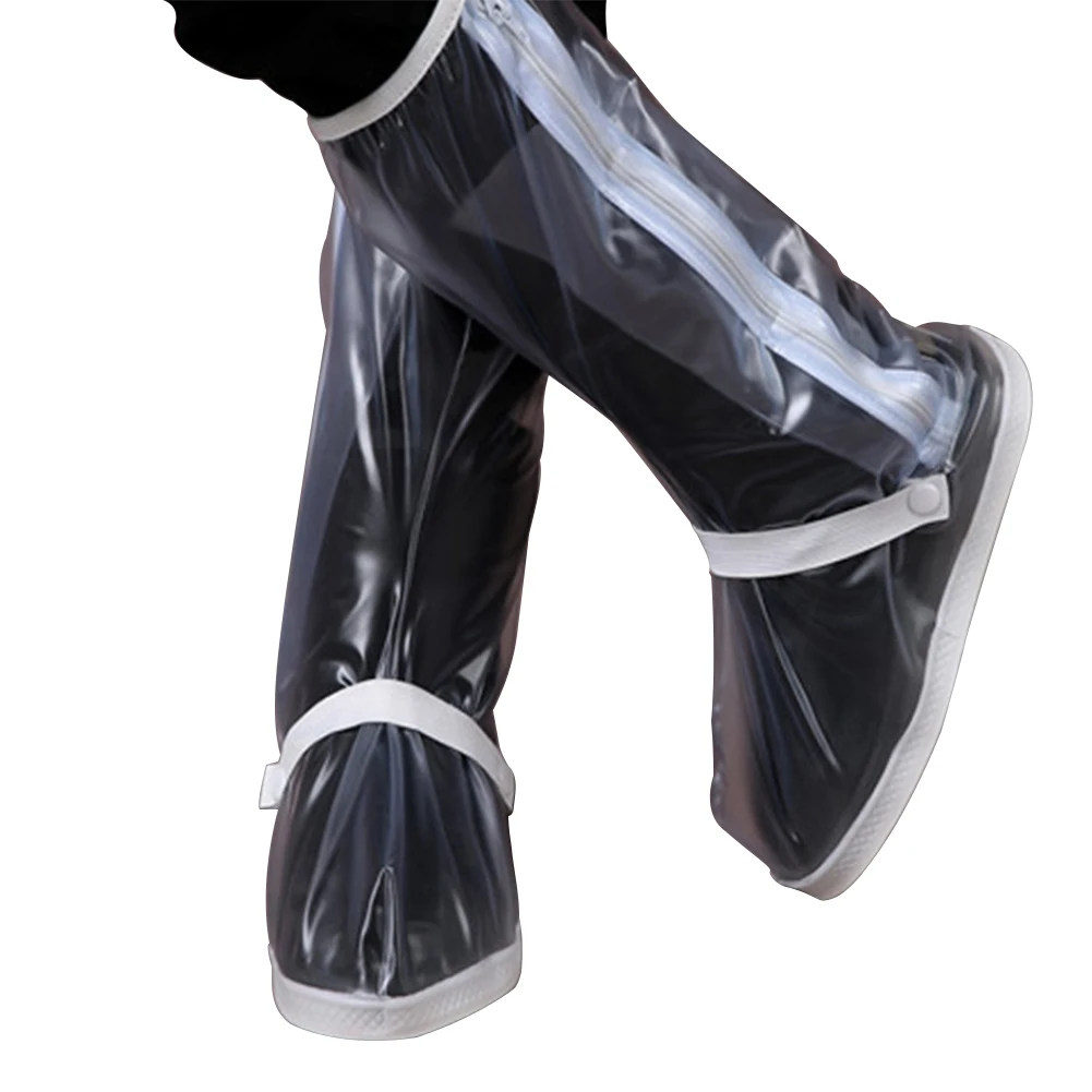

High Top Waterproof Shoes Covers Thicken Rain Boot Rain Cover Unisex Shoes Protectors Transparent Non-Slip Rainproof Suit