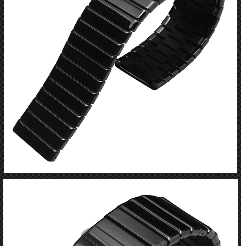 Для RADO черный алмаз керамика цепь Интегральная керамическая серия ремешок для часов мужские часы водонепроницаемые 19 мм 24 мм 27 мм