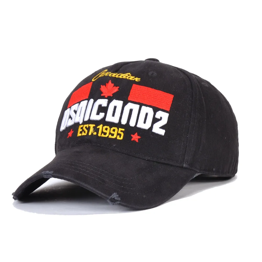 

DSQICOND2 Cap Brand DSQ2 letters Casquette Hat Embroidery Black Dad Hip Hop Baseball Cap DSQ Snapback Hat Cap for Man Woman hat