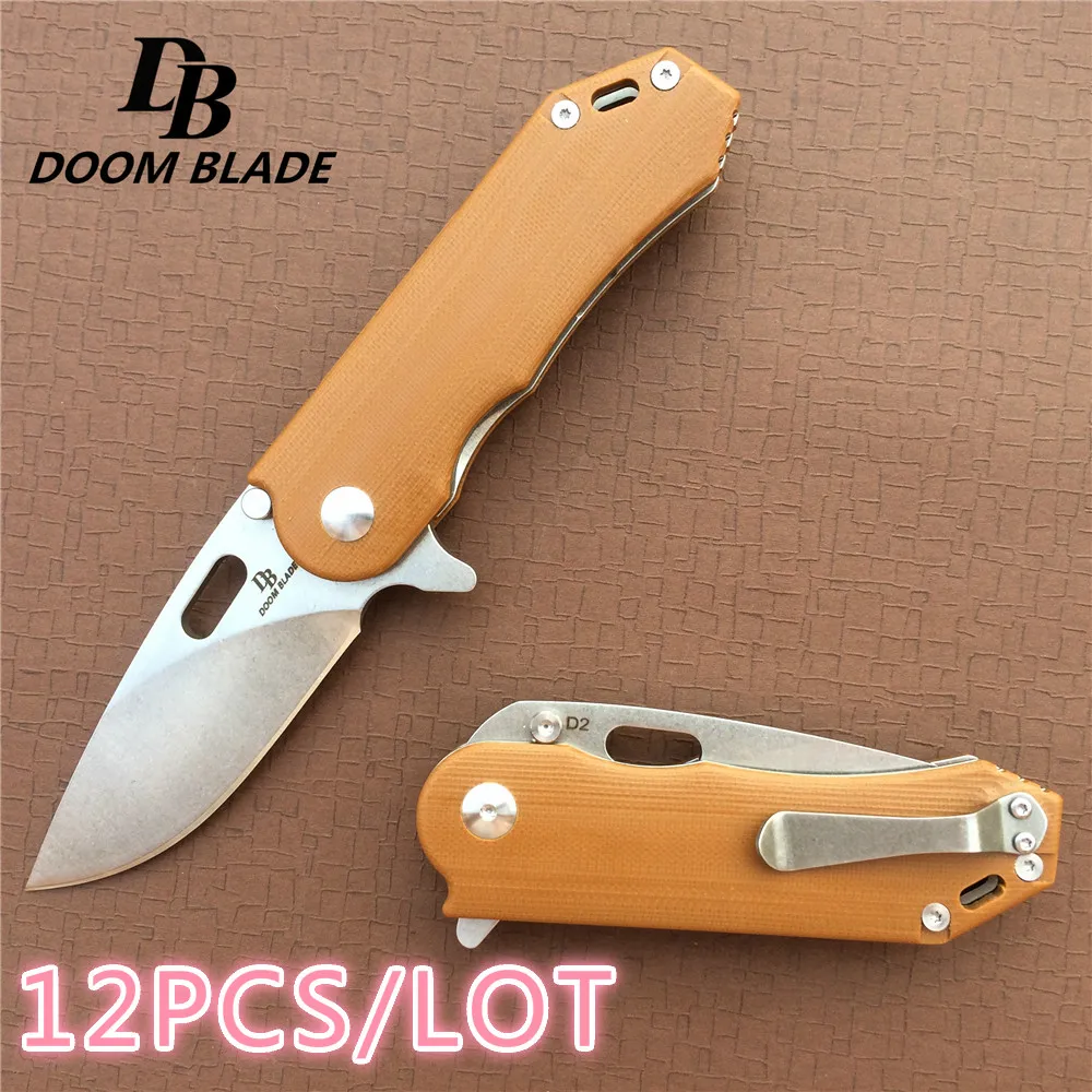 12 шт./лот 7 9 &quot60 61HRC G10 Ручка шарикоподшипник складной нож инструмент для