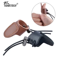 archery finger guard thumb protective gear for traditional bow longbow hunting left right hand shooting pull string protector