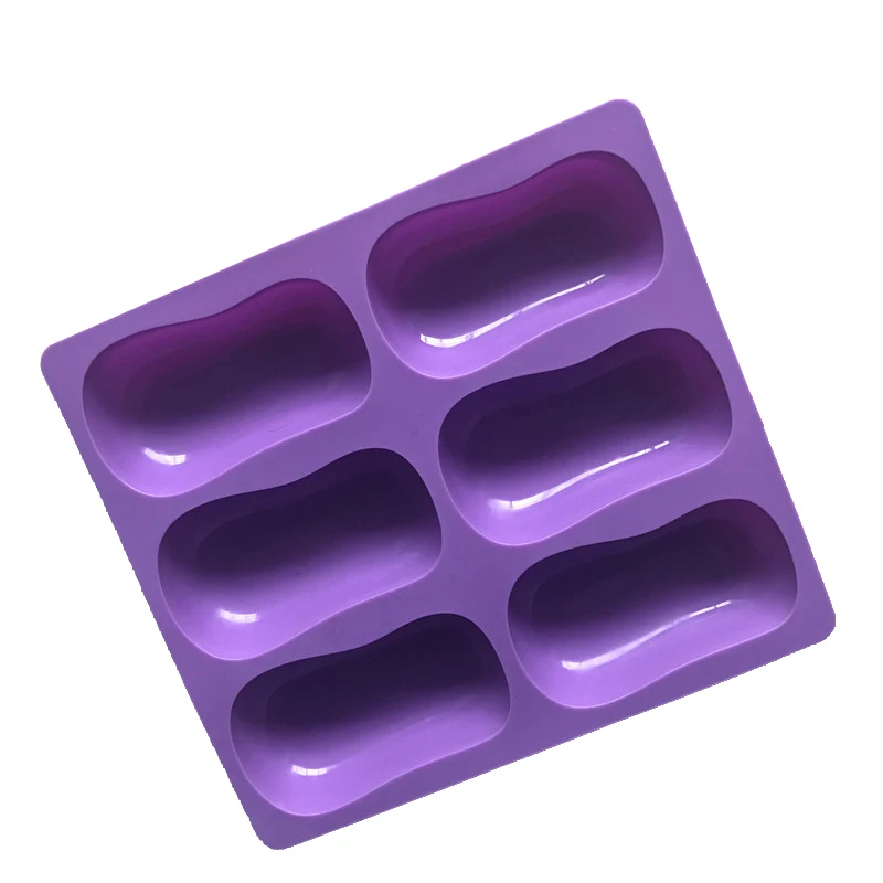 Большая овальная силиконовая форма для мыла 6 полости торта домашнее мыло конфет